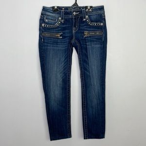 Y2K Miss Me embellished studded sequins skinny jeans